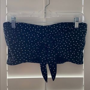 Black and White Polka Dot Bandeau